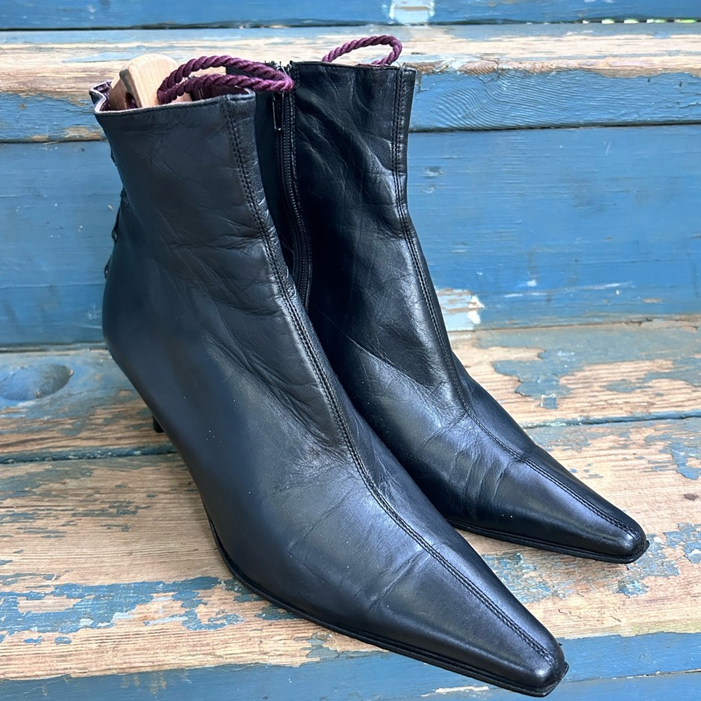 COACH Black Pointed Toe Low Boot